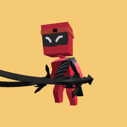 Ninja robot rojo