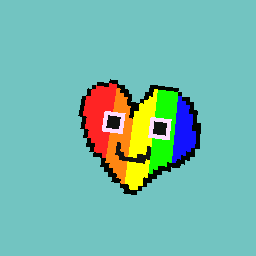 Rainbow heart