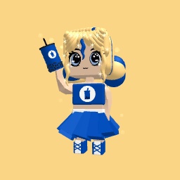 Navy blue boba girl, 250 likes free