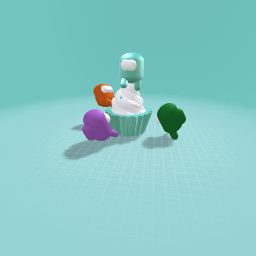 Among us cupcake race