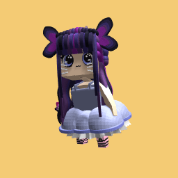 Puplre girl pony girl