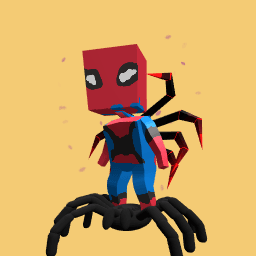 A spiderman skin
