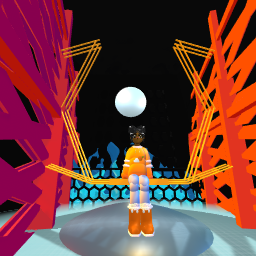 The girl with a beautiful sound