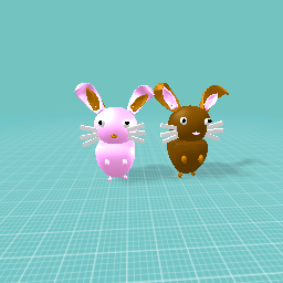 Coco, the brown one and Angie the pink one