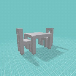 Gray Table and Chairs