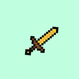 Minecraft Sword (Gold)