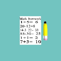 Easy Math Homework