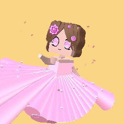 Pink wedding girl