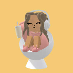 Preppy girl in cozy chair