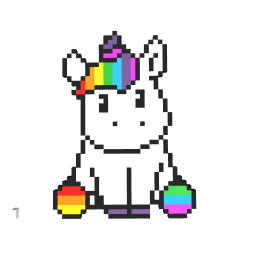 Rainbow Fluffy Unicorn