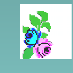 Pretty pixel flowers