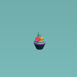 Colourful cupcake
