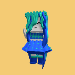 blue cute girl