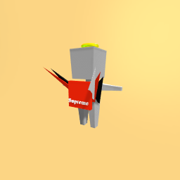 Red black white supreme bag