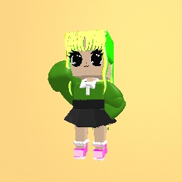 Cute green girl! (for free)