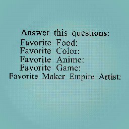 Answer this questions!