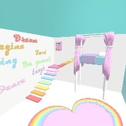 Cute rainbow bedroom