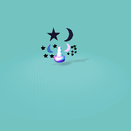 Stars and moons water fountain