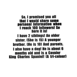 Some Personal Information!