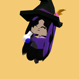 Witch drinking potion