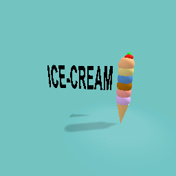 Ice-cream, yummy in my tummy