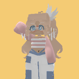 pink girl with custom striped crop top