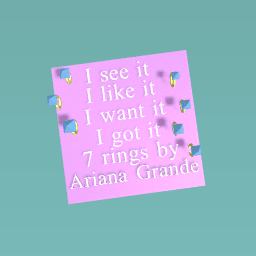 7 rings by Ariana Grande