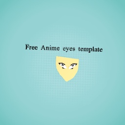free anime eyes template