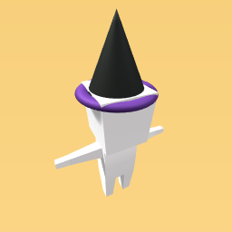 Black and purple witch hat