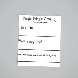 Wanna Join Mah Single Pringla Team lol?