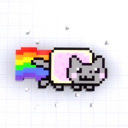 Nyan cat pixelart