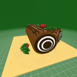 Yule log cake