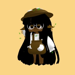 Brown mushroom girl