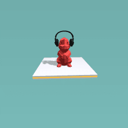 Charmander with head phones