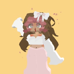 Cute sakura girl pink 