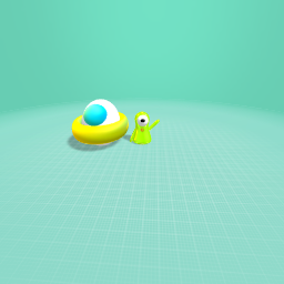 An alien has visited Earth.