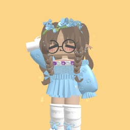 Blue kawaii girl