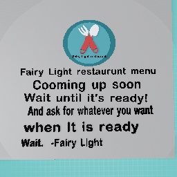 Fairy Light restaurunt