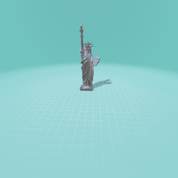 Silver statue of liberty