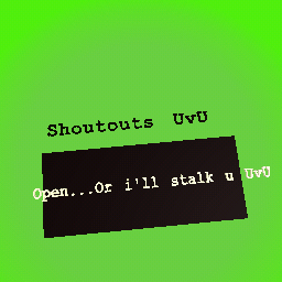 Shoutouts!