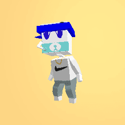 cool blue and white boy