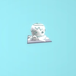 Octo got tangeled with  tinsel