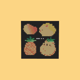 Mango and pineapple hedgehogs