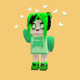 Green gamer outfit