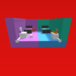 Half girl half boy room