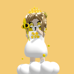 Gold and white (dont judg the dress this was my first time)