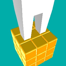 gold rubick cube