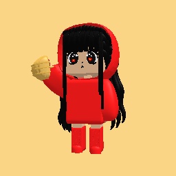 Red hoodie girl