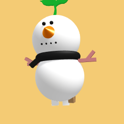 apple snow man