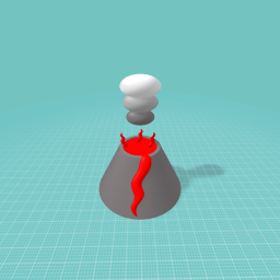 A volcano